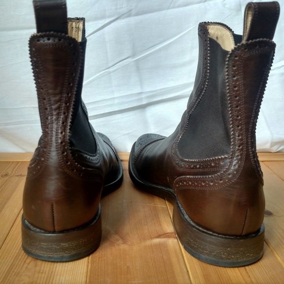 Men's Dolce & Gabbana Wingtip Ankle Boots Brown - Picture 6 of 8